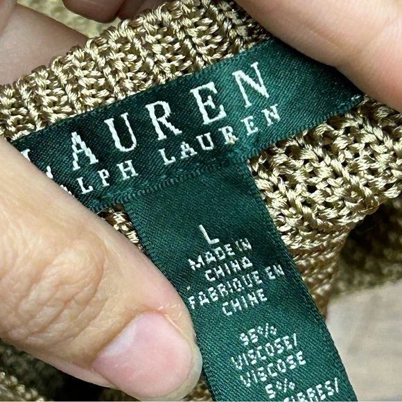 Lauren Ralph Lauren metallic stretch blouse - Picture 3 of 6